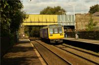 Pacer 142035 on a Shaw and Crompton to Manchester Victoria service calls at Derker on 01 October 2009.<br><br>[John McIntyre 01/10/2009]