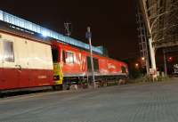 DBS 66152 has taken over from A1 Pacific 60163 'Tornado' on the return leg of The Cumbrian Mountain Tornado railtour from Carlisle to Worcester at Preston on 10 October 2009.<br><br>[John McIntyre 10/10/2009]