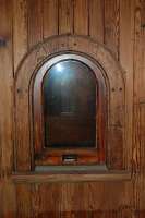 The station at Plockton is undergoing very sympathetic conversion into a self catering cottage. The owner kindly allowed me to take some interior photographs including this one of the old ticket window (staff side).<br><br>[Ewan Crawford 28/09/2009]