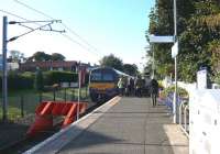The 10.15 arrival from Waverley at North Berwick on 7 October 2009.<br><br>[Colin Miller 07/10/2009]