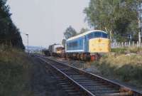 44008 at Boat of Garten in August 1982, doing what it was good at, ie a bufferstop. It went south in 1987 to a Group on Peak Rail, which eventually returned it to service.<br>
<br><br>[Peter Todd /08/1982]