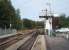 The start of the single line section to Rhymney is controlled by semaphore lower quadrant signals from Bargoed's plain looking Signal Box. Some services from Cardiff terminate here and then return down the Rhymney Valley.<br><br>[Mark Bartlett 19/09/2009]