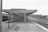 This new station in Portishead, photographed in the summer of 1960,   had a life of only ten years, (1954-1964). It was built to replace the previous station (shared with the  Weston, Clevedon and Portishead light railway) which had been closed to make way for a new power station. <br><br>[John Thorn /07/1960]