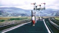 Dovey Junction where the lines to Aberystwyth and Pwllheli divide.  Looking east towards Machynlleth in the summer of 1961.<br><br>[John Thorn /08/1961]