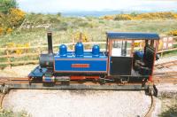 The 260mm gauge 2-6-2T locomotive 'Victoria' being turned at Craignure on the Isle of Mull Railway in May 1998.<br><br>[Ken Browne 26/05/1998]