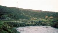 Tunnel - what tunnel? The original Moelwyn Tunnel was closed when the  track above it was flooded for a pumped-storage scheme. This picture is  the upper portal - the tunnel was plugged to stop the water running out  through it! [See image 26206]<br><br>[John Thorn /05/1968]