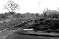 A general view of Backworth (Eccles) Colliery yard as seen looking south from the B1322 road that crossed the approach lines at this point. One of the two Austerity 0-6-0ST locos that were in steam that day can be seen shunting the yard.<br><br>[Mark Bartlett //1975]