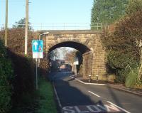 The bridge in the foreground still carries the Preston to Ormskirk single line but that in the background now only the trackbed of the curve from Burscough Junction to Burscough Bridge [See image 22975]. However, if proposals come to fruition their roles would be reversed. Electrification would be extended north from Ormskirk and round the curve to Burscough Bridge. Trains from Preston would be similarly diverted over a relaid North to West curve and the direct line closed. We shall see. <br><br>[Mark Bartlett 09/11/2009]