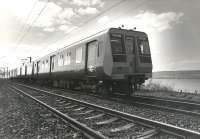 Prototype EMU 920-001 near Ardmore East level crossing circa 1977 on a publicity run.<br><br>[Gordon Smith Collection (Courtesy Ken Browne) //1977]