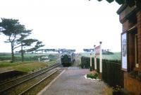 A type 2 brings a train into the remote station of Shepherds - named  after a nearby farm - on the line between Newquay and Chacewater in September 1962, a few  months before closure. <br><br>[John Thorn /09/1962]