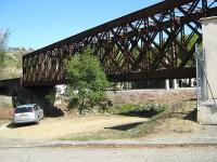 Chalabre railway bridge on the former Mirepoix - Lavalenet branch line.<br><br>[Alistair MacKenzie 05/10/2009]