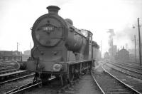 Reid J37 0-6-0 no 64602 photographed on shed at 62B Dundee, Tay Bridge, in the 1960s.<br><br>[Robin Barbour Collection (Courtesy Bruce McCartney) //]