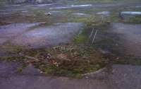 Site of dram turntable. Notice the dual gauge track on both 'main' and 'branch' lines, and the bricks surrounding the turntable. This location is near the former pit head, closed in 1989.<br><br>[Ken Strachan 24/11/2009]