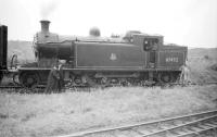 C16 no 67492 off St Margarets shed runs round an SLS Lothian lines railtour on 6 September 1958 in the goods yard at Macmerry. Passenger services on the branch had ceased in 1925.<br><br>[Robin Barbour Collection (Courtesy Bruce McCartney) 06/09/1958]