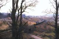 A late 1970s shot of the sadly-missed 'Clansman' heading south from Inverness. Introduced at the time of West Coast Main Line electrification in 1974, this useful service was a casualty of pre-privatisation contraction.<br>
<br><br>[David Spaven //]