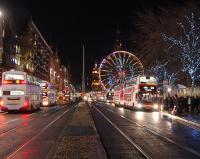 Princes Street on 5 December 2009... tram lines laid and the buses are back!<br><br>[Bill Roberton 05/12/2009]