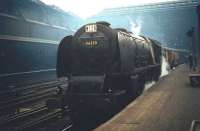 46220 <I>Coronation</I> stands at Glasgow Central with a WCML service on 19 September 1959.<br><br>[A Snapper (Courtesy Bruce McCartney) 19/09/1959]