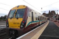 334038 stands at Ayr on 29 November 2009 with a service from Glasgow Central.  <br><br>[John Steven 29/11/2009]