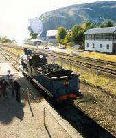 Ex-CR 828 running round at Aviemore [Strathspey] on 23 September 1993.<br><br>[Ken Browne 23/09/1993]