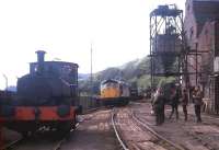 An Edinburgh University Railway Society brake van trip at the British Aluminium works, Burntisland, in the summer of 1971.<br>
<br><br>[David Spaven //1971]
