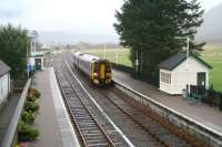 A morning train for Kyle of Lochalsh arrives at Strathcarron on 28 September 2009.<br><br>[John Furnevel 28/09/2009]