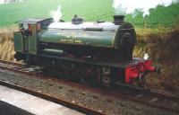 A bus to Bo'ness linking with a rail trip to Birkhill was an event in the Edinburgh International Science Festival on 15 April 1995. The photograph shows No 19 running round at Birkhill.<br><br>[David Panton 15/04/1995]