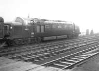 Prototype DP2 exits Wakefield Westgate for Kings Cross in poor weather Circa 1963.<br><br>[David Pesterfield //1963]
