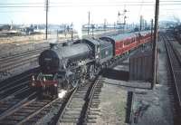 B1 4-6-0 no 61007 <I>Klipspringer</I> gets the road out of Craigentinny sidings on 30 September 1959 with a train of empty stock bound for Waverley.<br><br>[A Snapper (Courtesy Bruce McCartney) 30/09/1959]