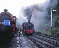 <I>Princess</I> in action on the Lakeside and Haverthwaite Railway in August 1979. <br>
<br><br>[Peter Todd /08/1979]