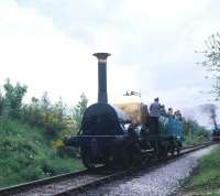 <I>Lion</I> in action at the Dinting Railway Centre in May 1982. 46115 can be seen in the background.<br><br>[Peter Todd /05/1982]