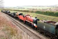 The Mid-Hants Railway eqivalent of Barry scrapyard? Not quite! The organisation now appears to have resolved a number of issues with the owner of several locomotives and hopes to see some of them put back into service in the near future.<br>
<br><br>[Peter Todd 31/12/2009]