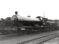 Immaculate Q6 0-8-0 no 63368, fresh from a works visit, stands on Darlington Shed on 27 May 1962. The locomotive was due to return to Consett, where it would not remain in this condition for much longer.<br><br>[David Pesterfield 27/05/1962]