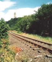 Scene at Causewayhead looking towards Alloa during the wilderness decades. Photographed in July 1996.<br><br>[David Panton /07/1996]