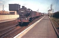 J39 0-6-0 no 64794 brings a westbound freight through Drem station around 1958.<br><br>[A Snapper (Courtesy Bruce McCartney) //1958]