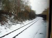 Grab shot from a Stratford-Upon-Avon to Marylebone train passing Hatton West Junction and about to join the main line south at Hatton station.  The photograph shows the link line that runs between Hatton West and Hatton North Junctions. There are no standard scheduled services over this link, which is used to handle excursion specials (such as <I>The Shakespeare</I>) as well as empty stock movements.  <br><br>[Mark Bartlett 12/01/2010]