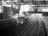 B1 4-6-0 no 61278 about to leave Carlisle with the BR Scottish Region <I>Last B1 Excursion</I> on 3 December 1966 heading back to Edinburgh via the Waverley route.<br><br>[Robin Barbour Collection (Courtesy Bruce McCartney) 03/12/1966]