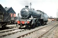 Gresley K4 no 61993 <I>Loch Long</I> alongside Haymarket shed in July 1959.<br><br>[A Snapper (Courtesy Bruce McCartney) 04/07/1959]