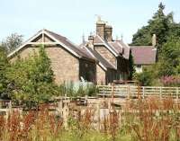 The country station at Glanton, Northumberland (closed 1930), looking north along the platform side towards Wooler on 8 August 2007. <br><br>[John Furnevel 08/08/2007]