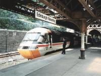 43 154 with the down <I>Devon Scot</I> at Waverley platform 19 in June 1997<br><br>[David Panton /06/1997]