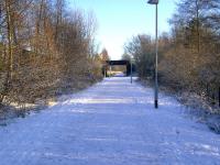 A snowy scene on the <I>Maxwelltown Railway Path</I>on 8 January 2010.<br><br>[Brian Smith 08/01/2010]