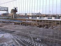 The former Platform 11a/12 at Glasgow Central on 28th December 2009. Work is now progressing on demolition of the platform to allow the rails to be laid through to the new Platform's 12 & 13 which are currently under construction.<br><br>[Graham Morgan 28/12/2009]