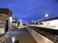 Evening at Kirkcaldy, looking south on 24 January 2010.<br><br>[David Panton 24/01/2010]