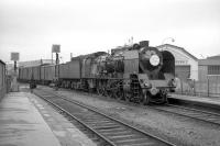Not as fast as a Eurostar perhaps, but a lot more fun... the French leg of the <I>Golden Arrow</I>, photographed at Calais around 1964 behind an SNCF Pacific. The last ever <I>Golden Arrow</I> service ran between London Victoria and Paris Nord on 30 September 1972.<br><br>[Robin Barbour Collection (Courtesy Bruce McCartney) //1964]