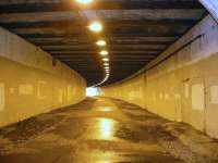 View west through the refurbished Alloway Tunnel on 6 February 2010.<br><br>[Colin Miller 06/02/2010]