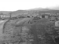 Dereliction at Crieff in February 1970. View west from Duchlage Road bridge.<br><br>[Bill Jamieson /02/1970]