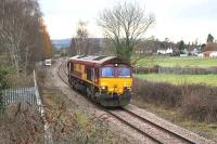 EWS 66016 running west light engine towards Portbury coal import terminal on 9 February 2010.<br><br>[Andy Kirkham 09/02/2010]