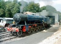 Longmoor Military Railway Austerity 2-10-0 <I>Gordon</I> on shed at Grosmont in July 1992.<br>
<br><br>[Colin Miller /07/1992]