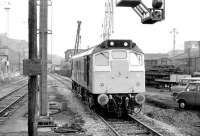 25238 amidst the desolation of a major reorganisation of the east end of Waverley Station in 1977. <br><br>[Bill Roberton //1977]