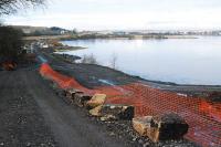 Looking west at the trackbed by Hillend Reservoir which is west of the former Forrestfield station.<br><br>[Ewan Crawford 17/02/2010]