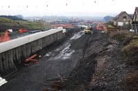 The view looking east from Armadale to Bathgate.<br><br>[Ewan Crawford 17/02/2010]